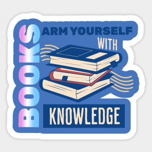 Arm Yourself With Knowledge - Trans Pride Sticker